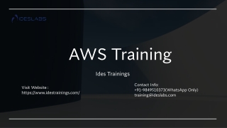 AWS Training - IDESTRAININGS