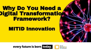 Digital Transformation Framework - MIT ID Innovation