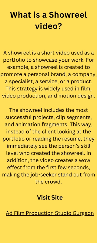 Ad Film Production Studio Gurgaon