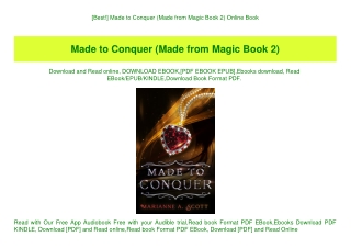 [Best!] Made to Conquer (Made from Magic Book 2) Online Book