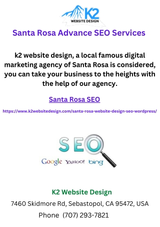 Santa Rosa Advance SEO Services