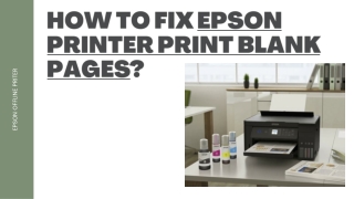 HOW TO FIX EPSON PRINTER PRINT BLANK PAGES