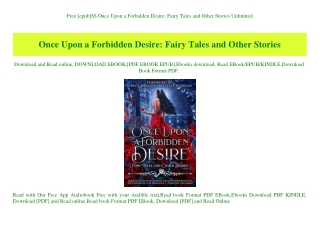 Free [epub]$$ Once Upon a Forbidden Desire Fairy Tales and Other Stories Unlimited