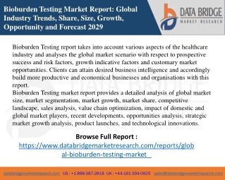 Bioburden Testing Market