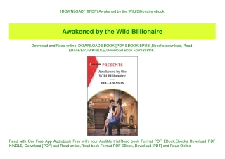 [DOWNLOAD^^][PDF] Awakened by the Wild Billionaire ebook