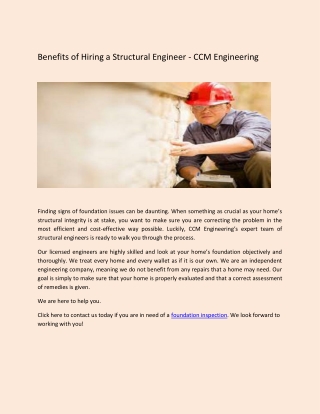 Civil Engineers in Denton TX - CCM Engineering