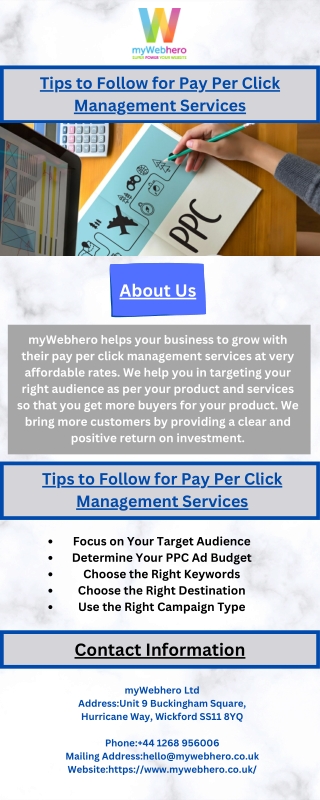 Tips to Follow for Pay Per Click Management Services