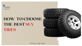 How to choose SUV tires