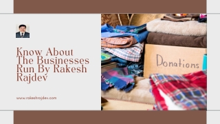 Know About The Businesses Run By Rakesh Rajdev