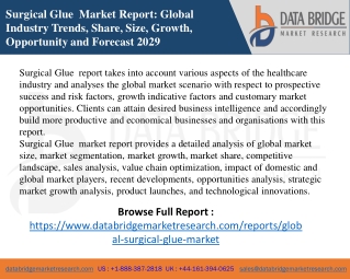 Surgical Glue  Market