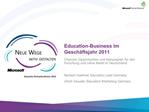 Education-Business im Gesch ftsjahr 2011