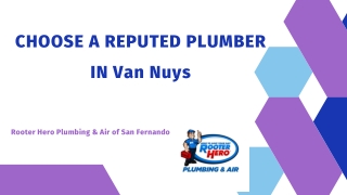 Choose a Reputed Plumber in Van Nuys