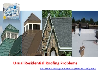 Usual Residential Roofing Problems