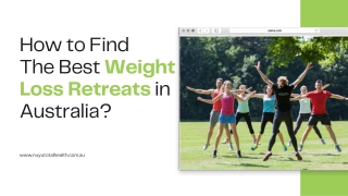 Weight Loss Health Retreats Australia | NuYu Weight Loss Retreats