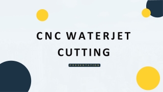 CNC Waterjet Cutting Machine | Coimbatore