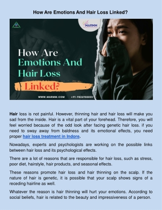 How Are Emotions And Hair Loss Linked_.docx