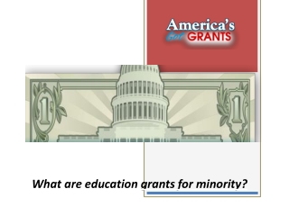 What are education grants for minority?