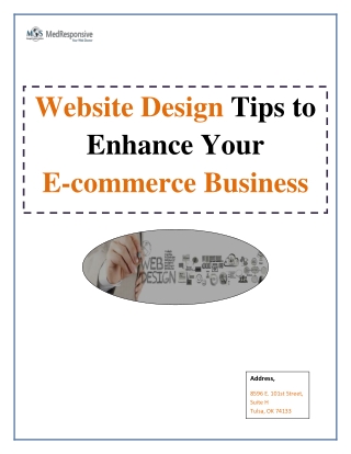 Website Design Tips to Enhance Your E-commerce Business