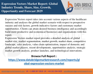 Expression Vectors Market
