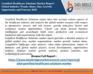 Gamified Healthcare Solutions Market