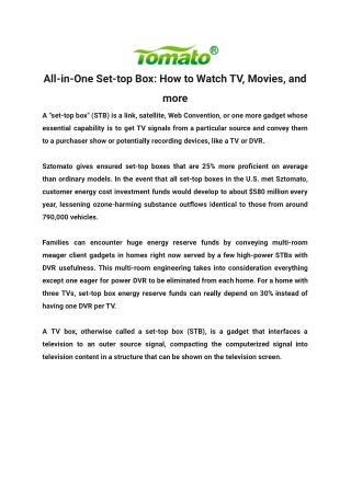 All-in-One Set-top Box_ How to Watch TV, Movies, and more