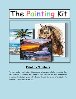 Paint by numbers
