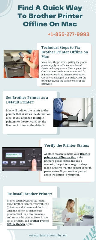 Find A Quick Way To Brother Printer Offline On Mac |  1-855-277-9993