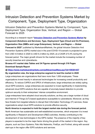 Intrusion Detection and Prevention Systems Market by Component, Type, Deployment