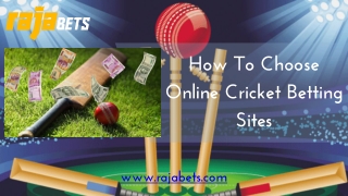 How To Choose Online Cricket Betting Sites
