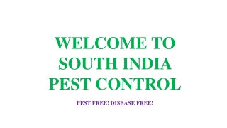 Pest Control in Goa