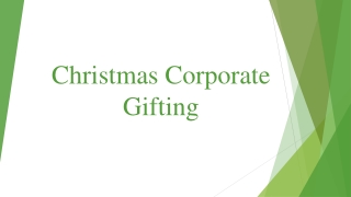 Christmas Corporate Gifting