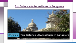 Top Distance MBA Institutes in Bangalore