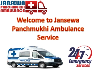 Urgent Patient Transfer Ambulance in Kolkata and Varanasi by Jansewa Panchmukhi