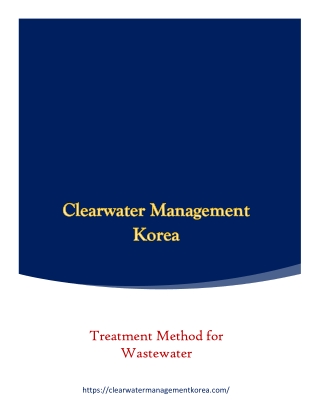 Treatment Method for Wastewater