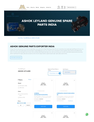 Ashok Leyland genuine parts from an Indian exporter ..