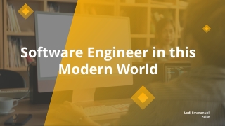 Software Engineer in this Modern World