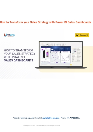 How to Transform your Sales Strategy with Power BI Sales Dashboards