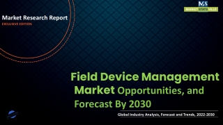 Field Device Management Market Revenue Growth and Quantitative Analysis Till 203