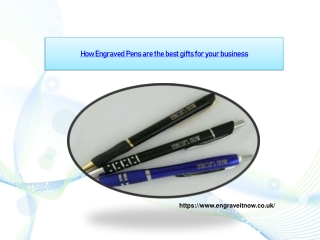 How Engraved Pens are the best gifts for your business