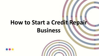 How to Start a Credit Business