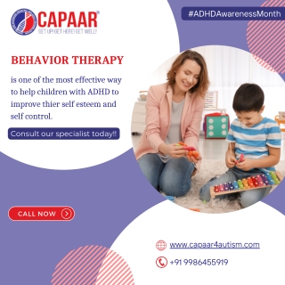 Behavior Therapy Treatment for ADHD | Best ADHD Treatment in Bangalore | CAPAAR