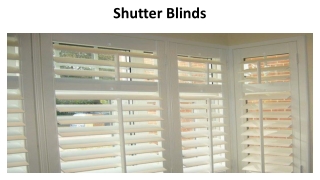 Shutter Blinds