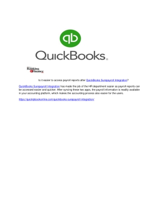 Is it easier to access payroll reports after QuickBooks Surepayroll Integration?