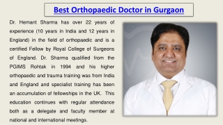 Orthopedic Specialist in Gurgaon