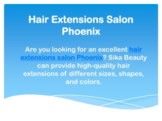 Hair Extensions Salon Phoenix