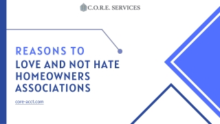 Reasons To Love and Not Hate Homeowners Associations