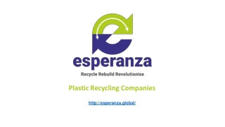 Plastic Recycling Companies