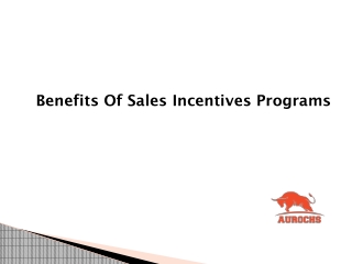 Benefits Of Sales Incentives Programs