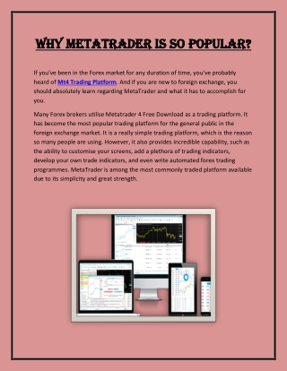 Why Metatrader is So Popular?