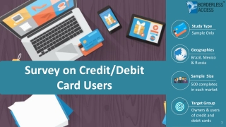 Survey on CreditDebit Card Users